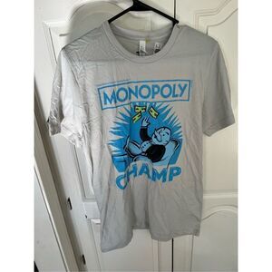 Monopoly Man Rich Uncle Pennybags Champs T Shirt SZ med.